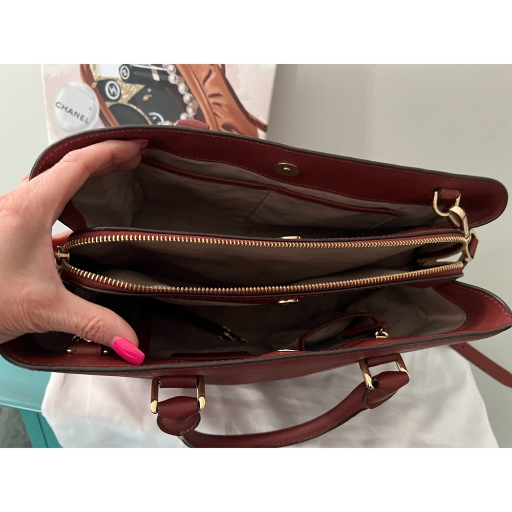 NWOT Michael Kors Leather Selma Satchel Crossbody Bag! - Picture 4 of 7